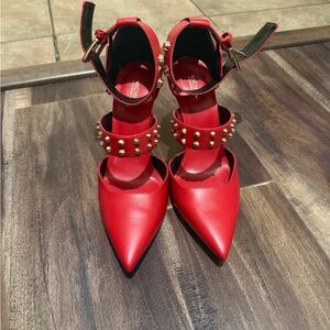 Michael Kors Red Studded Heels